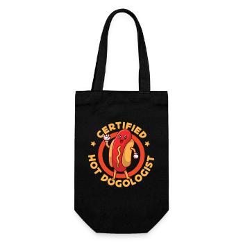 Hot Dog Adult Certified Hot - Geschenkbeutel für Flaschen - Schwarz - Vorne