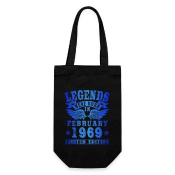 Legends est né en février 1969 Anniversaire - Sac à bouteille - noir - Devant