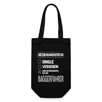 Excavator Driver Relationship Status Excavator Driver Excavator - Gift Bag for Bottles - black - Front