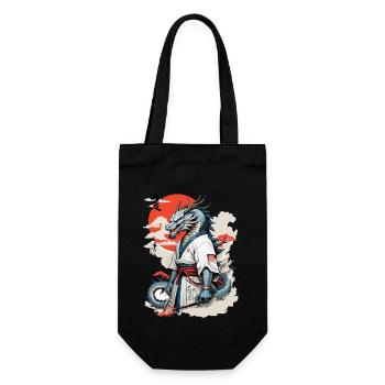 Dragon Samouraï Vintage Ukiyo-e Style Japon Art - Sac à bouteille - noir - Devant