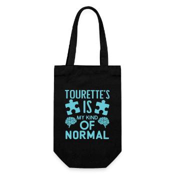 Syndrome de Gilles de la Tourette Conscience Neurodiverse - Sac à bouteille - noir - Devant