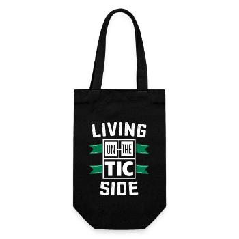 Tourette-syndrom-bewusstsein Neurodiverse - Geschenkbeutel für Flaschen - Schwarz - Vorne