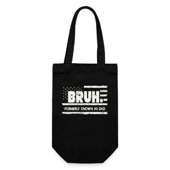 Bruh Formerly Known As Dad - Gift Bag for Bottles - black - Front