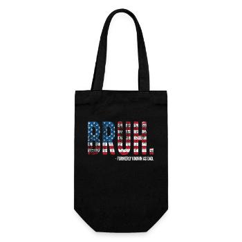 Bruh Formerly Known As Dad - Gift Bag for Bottles - black - Front