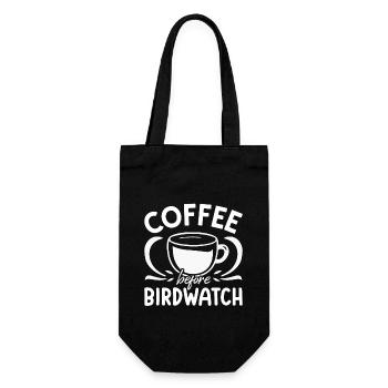 Birdwatcher Coffee avant d’observer les oiseaux Amateur de café - Sac à bouteille - noir - Devant