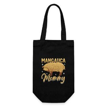 Mangalica Mama - Geschenkbeutel für Flaschen - Schwarz - Vorne