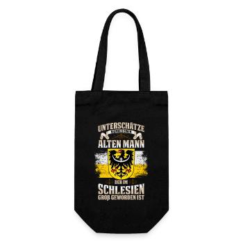 Schlesien Wappen Provinz Schlesisch Region - Geschenkbeutel für Flaschen - Schwarz - Vorne