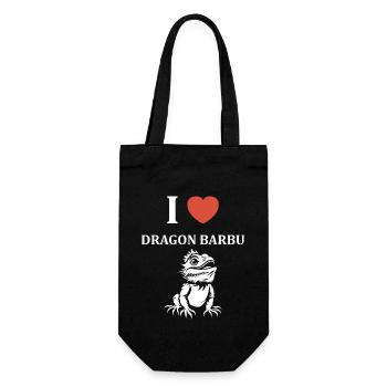 Dragon barbu - Sac à bouteille - noir - Devant