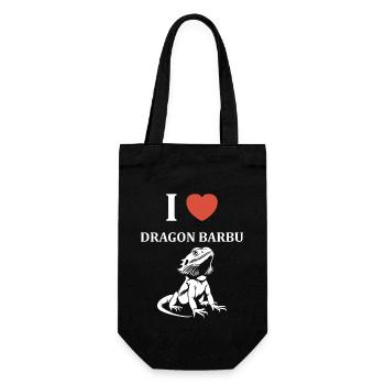 Dragon barbu - Sac à bouteille - noir - Devant