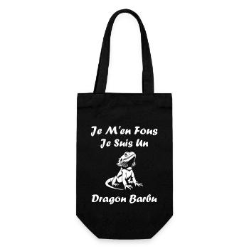 Dragon barbu - Sac à bouteille - noir - Devant