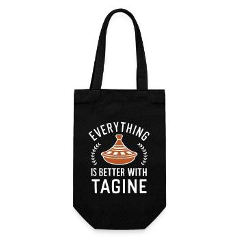 Tout est meilleur avec le tajine - Sac à bouteille - noir - Devant