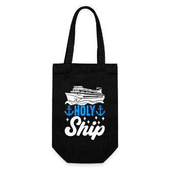 Cruise Holiday Cruise Ship - Gift Bag for Bottles - black - Front