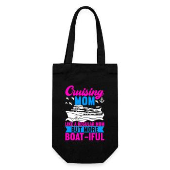 Cruise Holiday Cruise Ship - Gift Bag for Bottles - black - Front