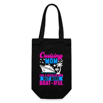 Cruise Holiday Cruise Ship - Gift Bag for Bottles - black - Front