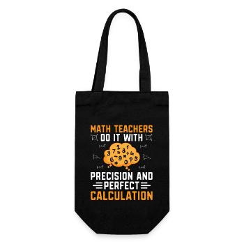 Professeur de mathématiques Professeur d’école Professeur de mathématiques drôle S - Sac à bouteille - noir - Devant