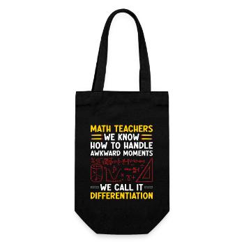Professeur de mathématiques Professeur d’école Professeur de mathématiques drôle S - Sac à bouteille - noir - Devant