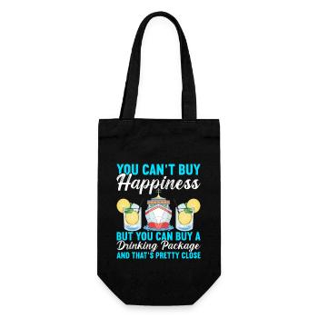 Cruise Holiday Cruise Ship - Gift Bag for Bottles - black - Front