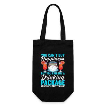 Cruise Holiday Cruise Ship - Gift Bag for Bottles - black - Front