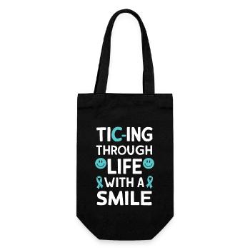 Tourette-syndrom-bewusstsein Neurodiverse - Geschenkbeutel für Flaschen - Schwarz - Vorne