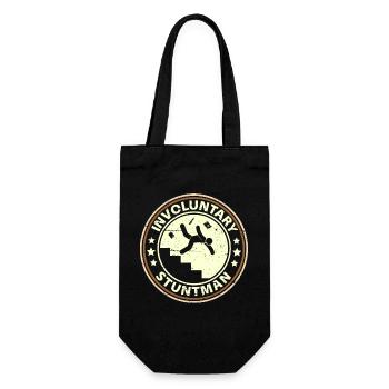Involuntary Stuntman - Gift Bag for Bottles - black - Front