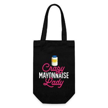 Mayonnaise - Gift Bag for Bottles - black - Front