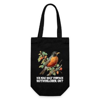 Robin Rotkehlchen - Gift Bag for Bottles - black - Front