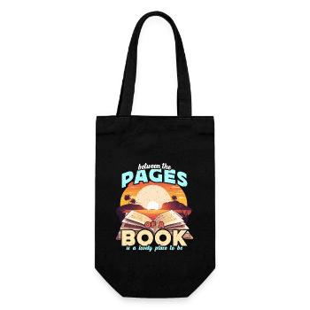 Literature Teacher Between The Pages Of Instructor - Geschenkbeutel für Flaschen - Schwarz - Vorne