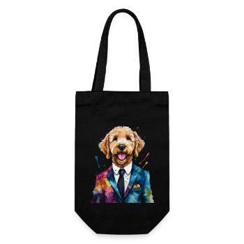 Costume Goldendoodle Chien Animal Design Imprimer - Sac à bouteille - noir - Devant
