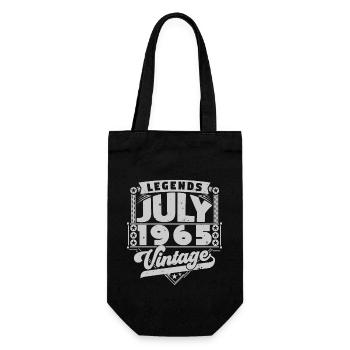 Cadeau Vintage Anniversaire Juillet 1965, juillet. - Sac à bouteille - noir - Devant