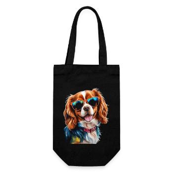 Lunettes de soleil Cavalier King Charles Spaniel Chien - Sac à bouteille - noir - Devant