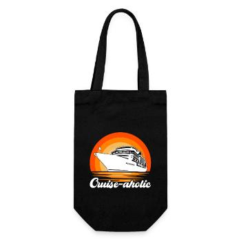 Cruise Holiday Cruise Ship - Gift Bag for Bottles - black - Front