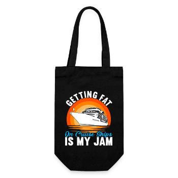 Cruise Holiday Cruise Ship - Gift Bag for Bottles - black - Front