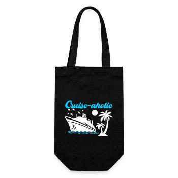 Cruise Holiday Cruise Ship - Gift Bag for Bottles - black - Front