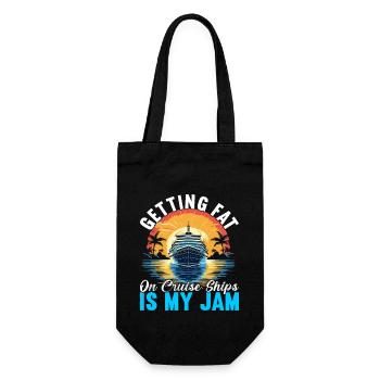Cruise Holiday Cruise Ship - Gift Bag for Bottles - black - Front