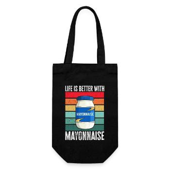 Mayonnaise - Gift Bag for Bottles - black - Front