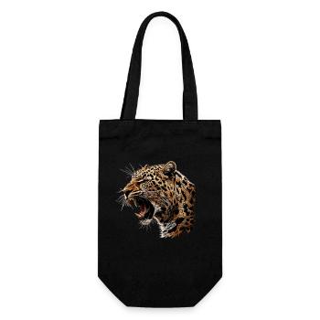 Amur Leopard Amurleoparden Amurleopard - Gift Bag for Bottles - black - Front