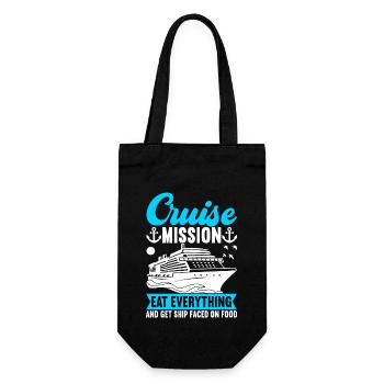 Cruise Holiday Cruise Ship - Gift Bag for Bottles - black - Front