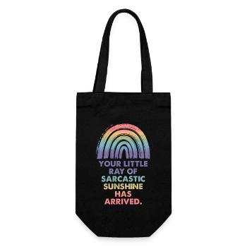 Ton petit rayon de soleil sarcastique - Sac à bouteille - noir - Devant