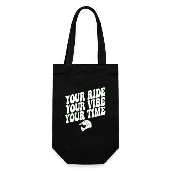 Your Ride Your Vibe Your Time Motocross - Gift Bag for Bottles - black - Front