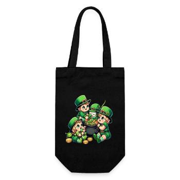 Happy Leprechaun (Irish Leprechaun) Babies - Gift Bag for Bottles - black - Front