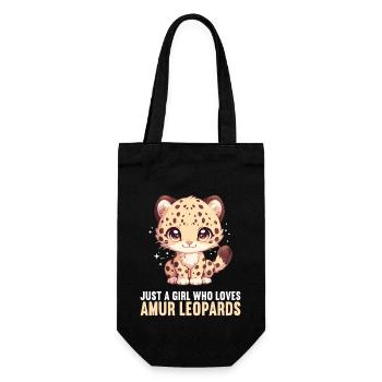 Amur Leopard Amurleoparden Amurleopard - Gift Bag for Bottles - black - Front