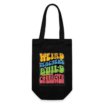Literature Teacher Weird Teachers Build Instructor - Geschenkbeutel für Flaschen - Schwarz - Vorne