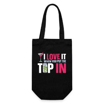 Bartender Mixologist I Love It - Gift Bag for Bottles - black - Front