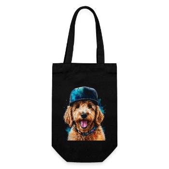 Casquette Snapback Goldendoodle Chien Animal Design Print - Sac à bouteille - noir - Devant