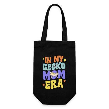 Leopard Gecko Reptile Pet Gecko - Gift Bag for Bottles - black - Front