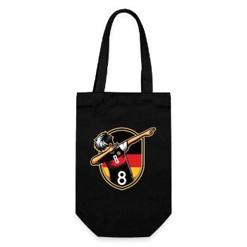 8 Years Boy Soccer Black Red Gold - Gift Bag for Bottles - black - Front
