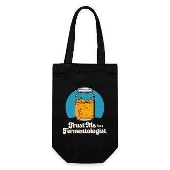 Vorteile Von Kombucha Für Brewer Maker Tea Lover - Geschenkbeutel für Flaschen - Schwarz - Vorne