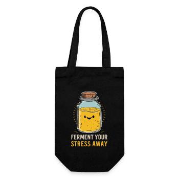 Vorteile Von Kombucha Für Brewer Maker Tea Lover - Geschenkbeutel für Flaschen - Schwarz - Vorne