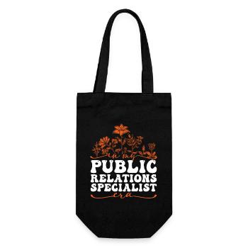 In My Public Relations Specialist Era - Gift Bag for Bottles - black - Front