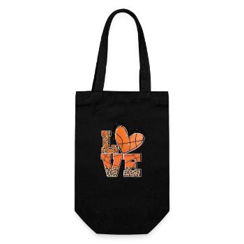 Basketball Player Basketball Player Love Basketball - Gift Bag for Bottles - black - Front